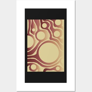 Vintage Golden Abstract Patterns Posters and Art
